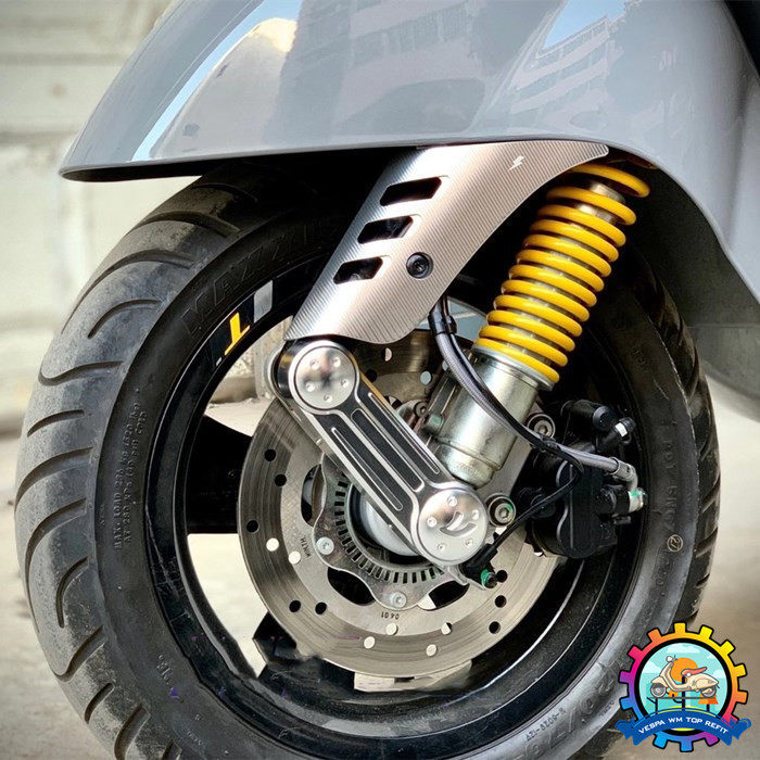 รถจักรยานยนต์ล้อหน้า Rocker โช้คอัพฝาครอบด้านข้างสําหรับ VESPA GTS 300 250 200 125 GTV GTS300 GTS250