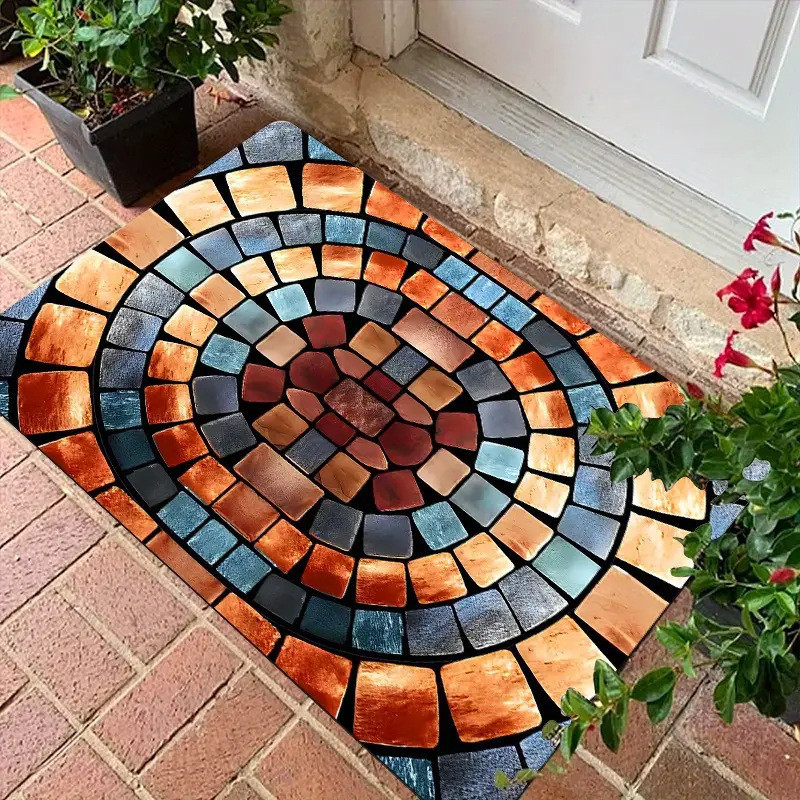 3D พรมปูพื้นภาพตกแต่ง Entryway Mat เสื่อห้องน้ํา Easy Care Mat
