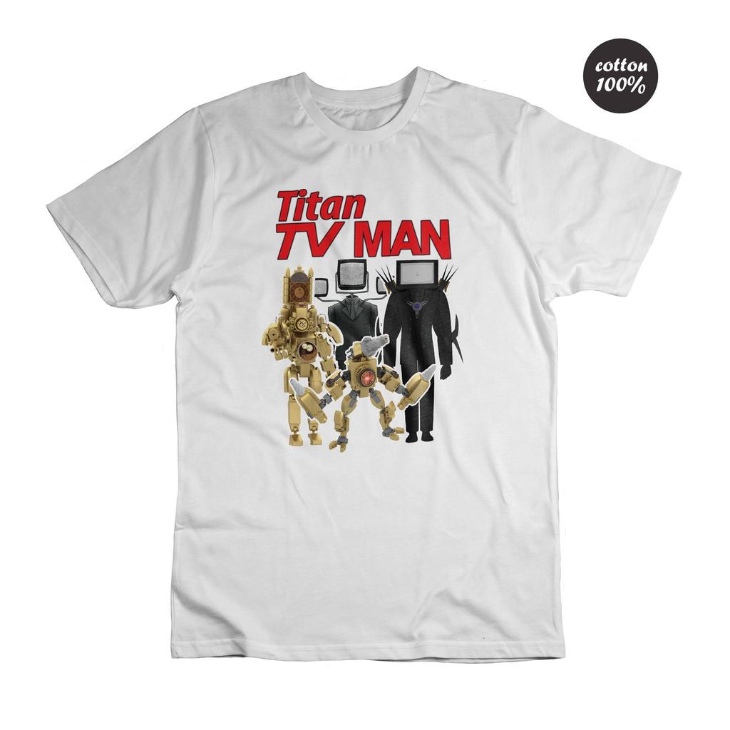 เสื้อยืด SKIBIDI MOTIF TOILET SKIBIDI SPEAKERMAN SKIBIDI TV MAN ราคาถูก