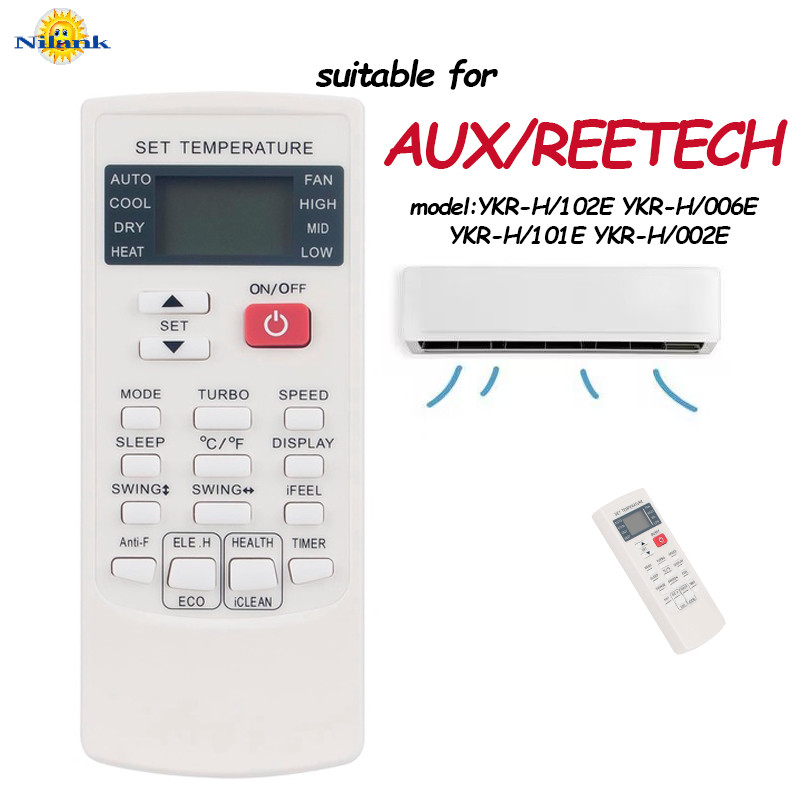 รีโมท Remote รีโมทแอร์ Carrier MAVELL/AUX/REETECH YKR-H/006E YKR-H/002E YKR-H/102E YKR-H/101E