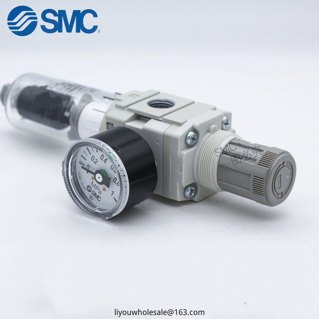 SMC กรองวาล์วลดความดัน ยี่ห้อใหม่พร้อมสต็อก AW20/AW30/AW40-04-03-02-06-01B/G/D/C/BDG-RA