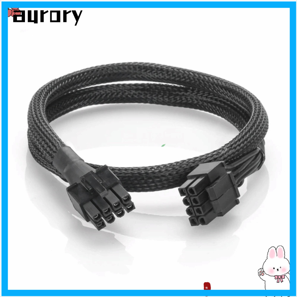 AURORY สายไฟ CPU, 60/70/90 ซม. 12V DC Power Extension Cable, 18AWG สีดําทนทาน Modular Cable สําหรับ 