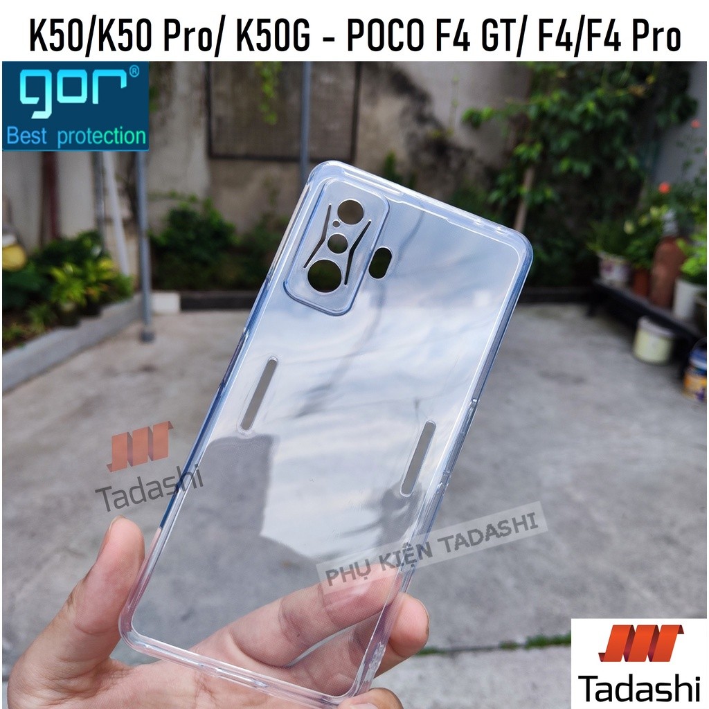 Gor Poco F4 GT, Poco F5 Pro/ F5 5G Redmi K50/ K50 Pro/ K50 Gaming Transparent Camera Protective Case