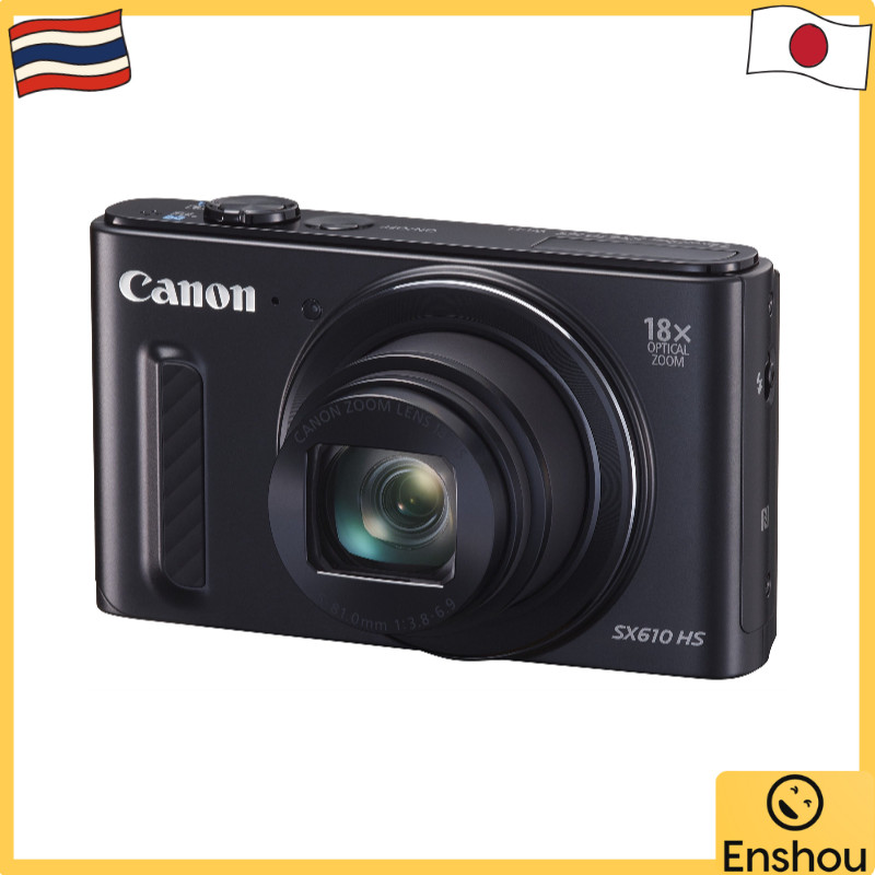 [USED From Japan]Canon digital camera PowerShot SX610 HS Black Optical 18x zoom PSSX610HS(BK)