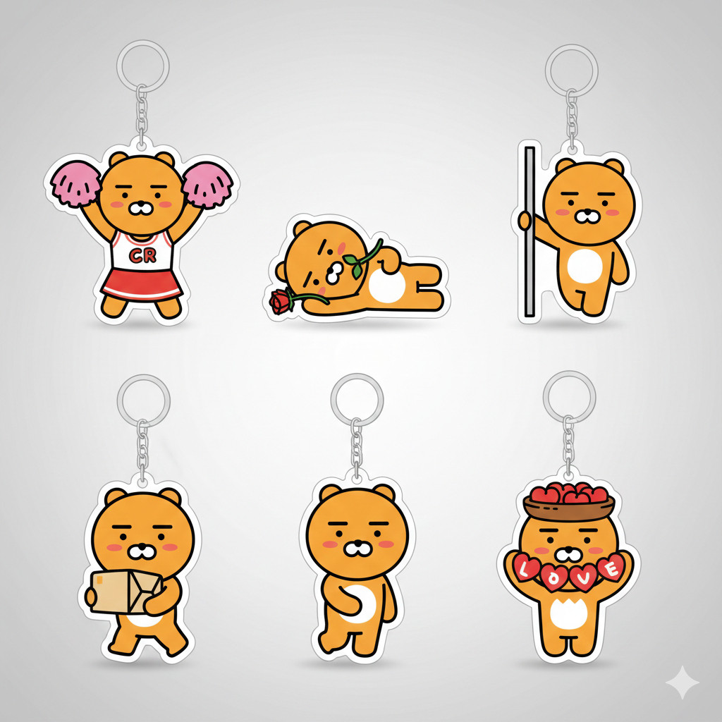 พวงกุญแจ Ryan Bear น่ารัก