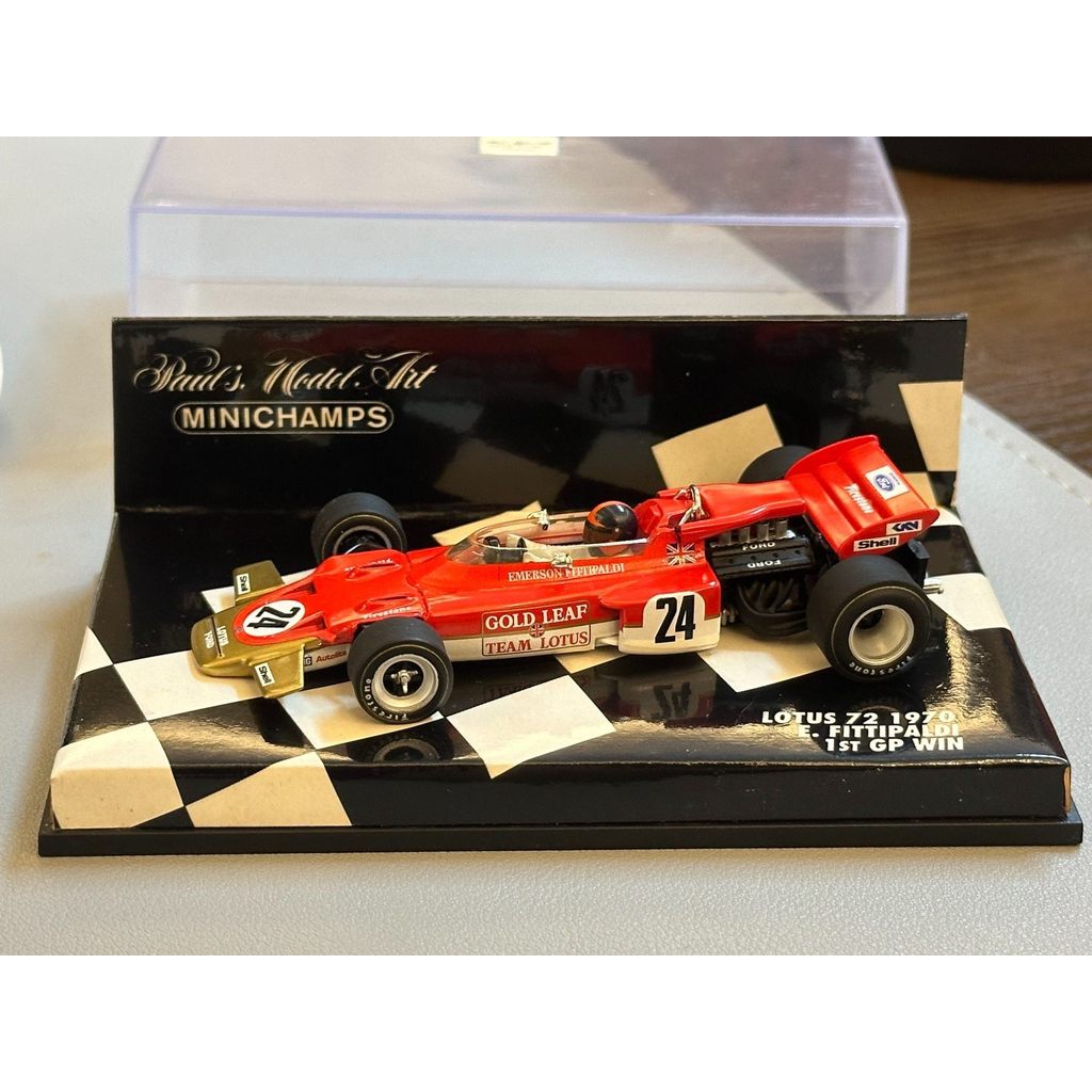 [คลังสินค้าพร้อม] Mini Cut Lotus 72, Lotus 72, F1 Car Model 1970 LOTUS 72 1970, Rider: E. FITTIPALDI