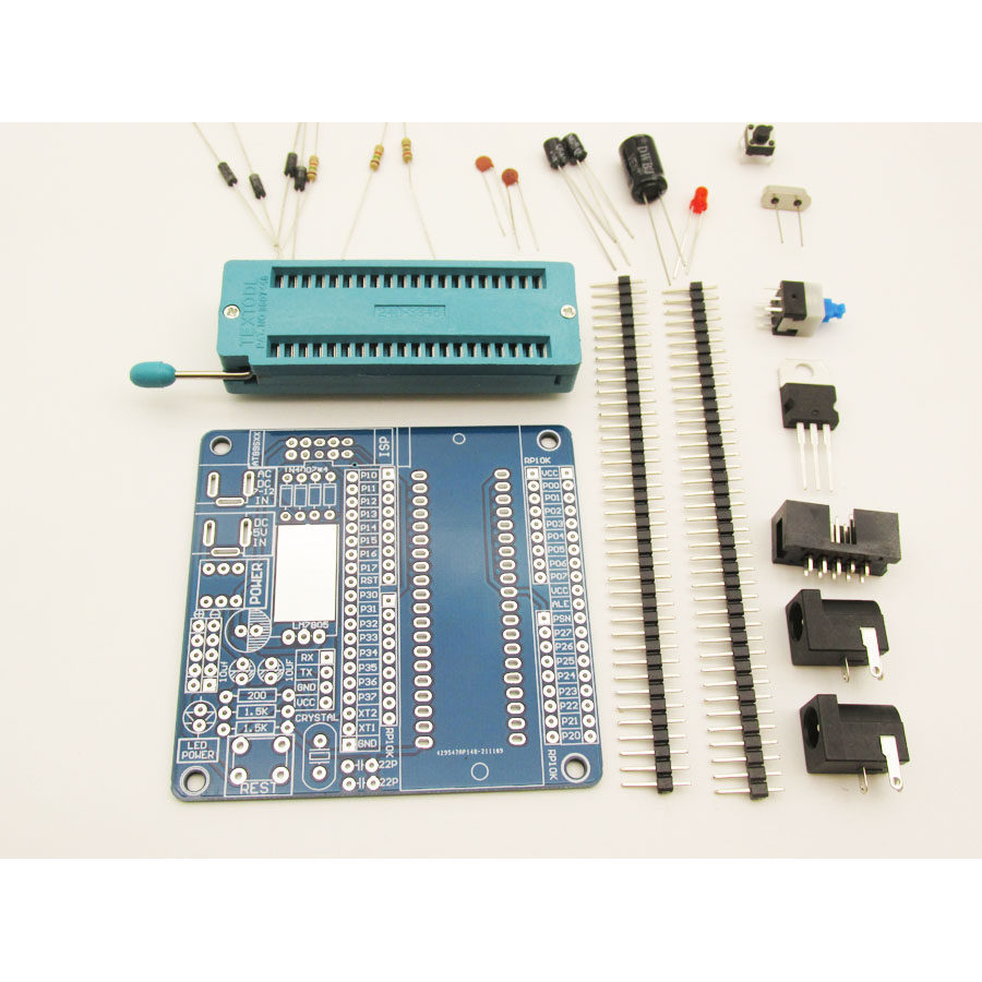 51 Microcontroller ขั้นต่ําระบบ Board การเรียนรู้ Board Kit อะไหล่ Development Board AT89S52 STC89C5