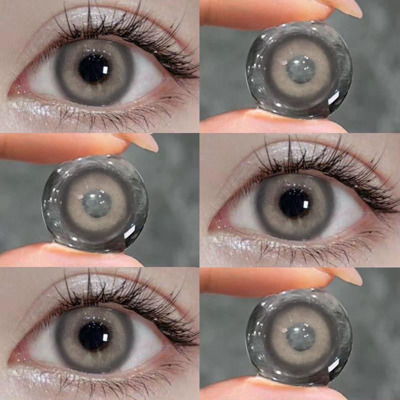 （COD）คอนแทคเลนส์สีโทนฤดูใบไม้ร่วง สีน้ำตาลกาแฟ ขนาด 14.0 มม. คอนแทคเลนส์ของวงเกิร์ลกรุ๊ป K-pop