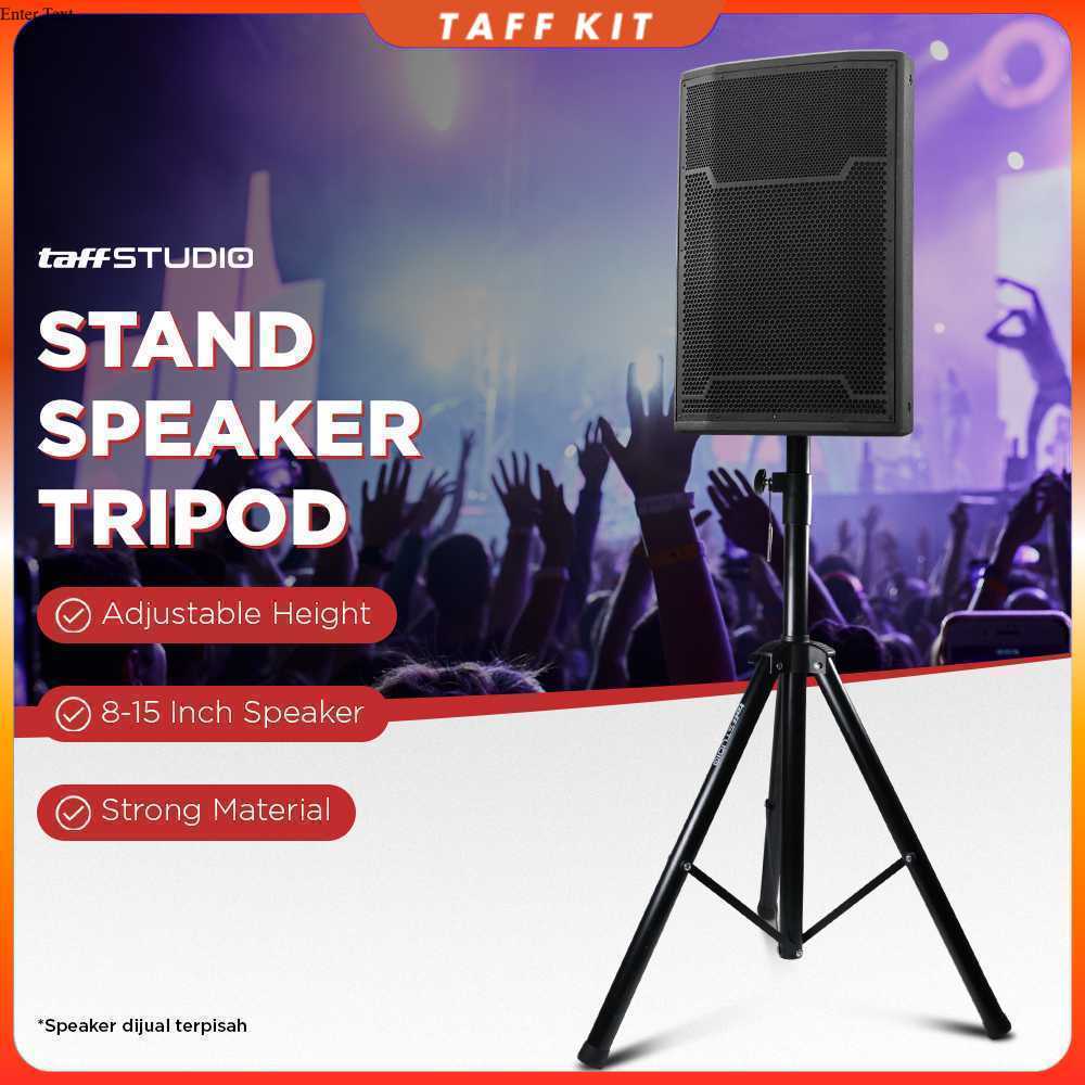 TaffiSTUDIO ขาตั้งขาตั้งกล้องตั้งพื้นลําโพงระบบเสียง 8-15 นิ้ว 1.8M - SPS-502M