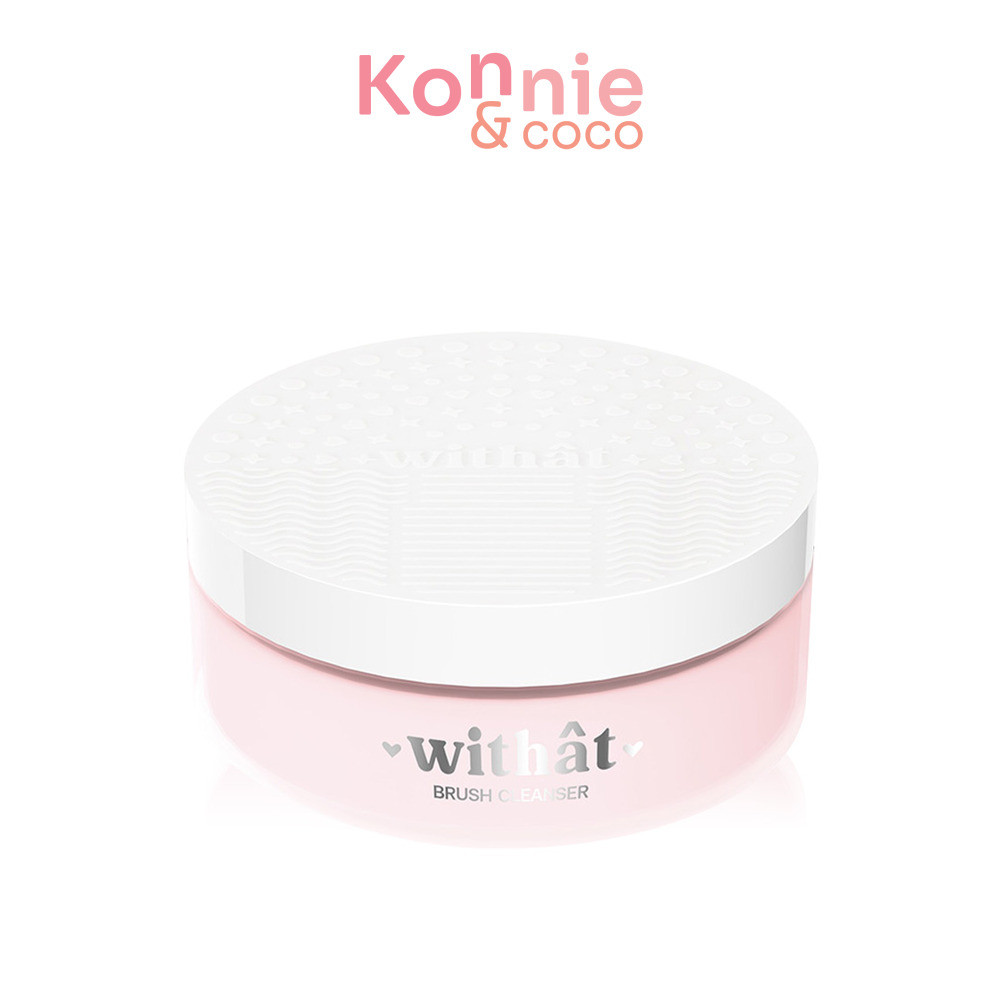 withat Brush Cleanser Care & Clear 100g สบู่ล้างแปรงแต่งหน้าสูตรพิเศษในตลับแก้วอย่างดี.