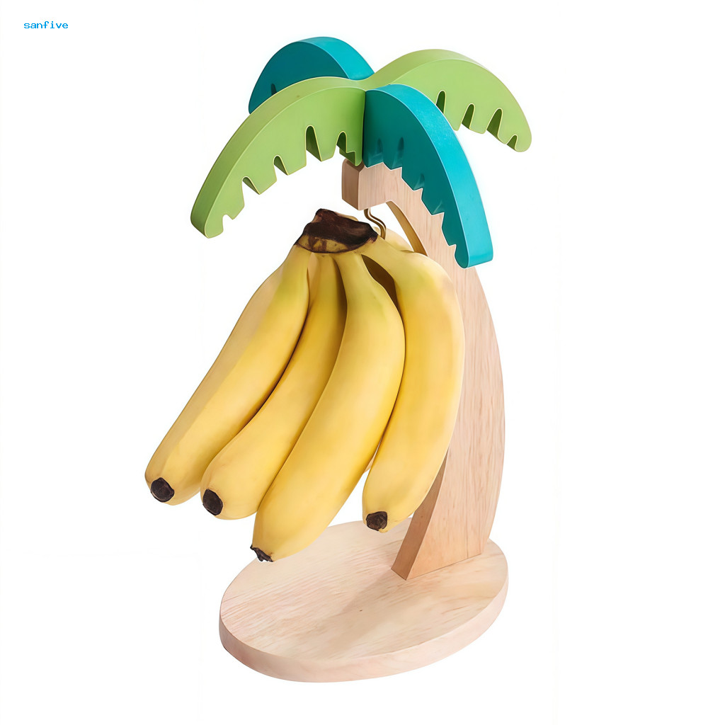 Banana Tree Stand Banana Hanger ไม้ Banana Holder Stand พร้อมตะขอโลหะ – ตกแต่งแนวตั้ง Banana Hanger 