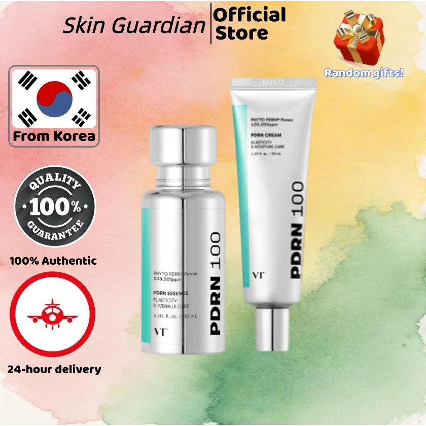 [VT] PDRN ESSENCE 100 30ml /PDRN Cream 100 50ml#Luminous Hydration#Wrinkle ปรับปรุง กระจ่างใส