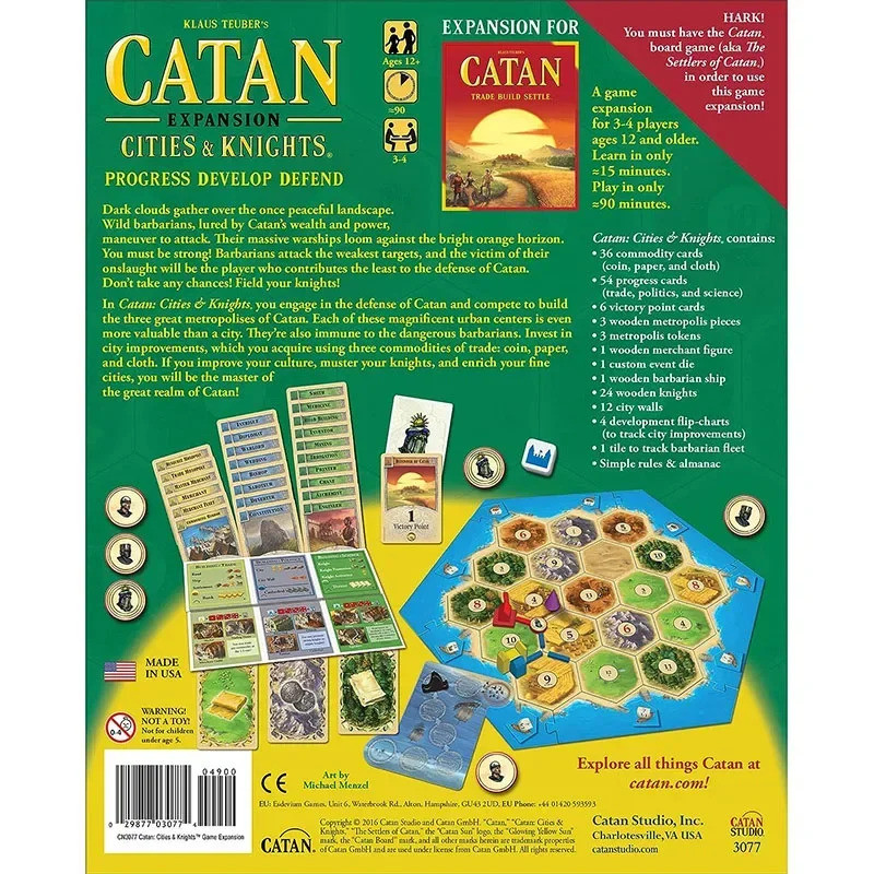 CATAN Cities & Knights/CATAN JUNIOR - เกมกลยุทธ์ท้าทายสําหรับทุกวัย TILB