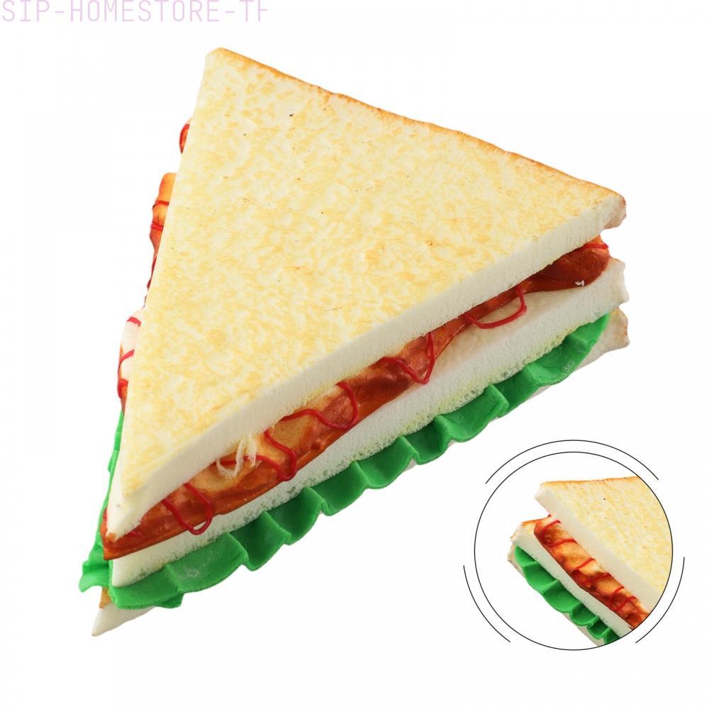 PU Fake Sandwich for Home Decor and Cake Shops Realistic Food Model for Displays