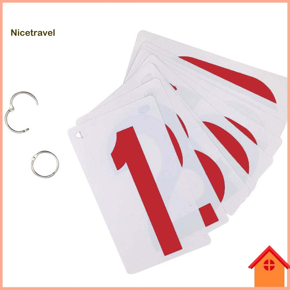 [Ni] 0-9 Score Number School Sports Competition Digit Scoreboard Replacement Cards