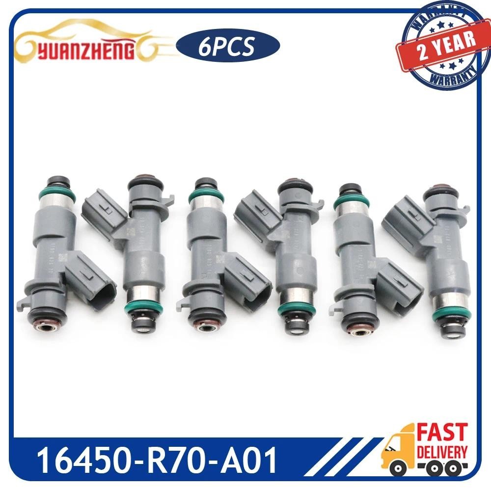 6pcs รถการใช้หัวฉีดหัวฉีดสําหรับ Honda Accord Crosstour Acura MDX RDX ZDX RL TL TSX 3.5L 3.7L V6 164