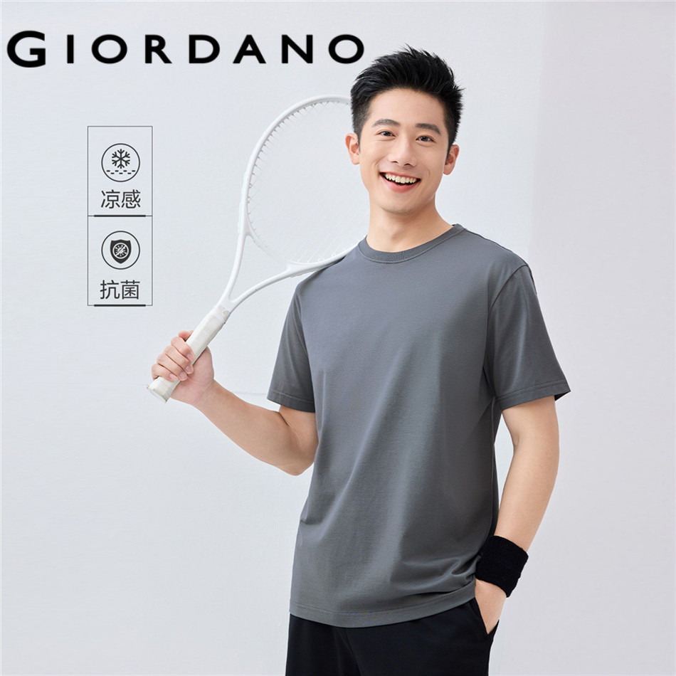 GIORDANO MEN Cooling crewneck short sleeve tee 01026380