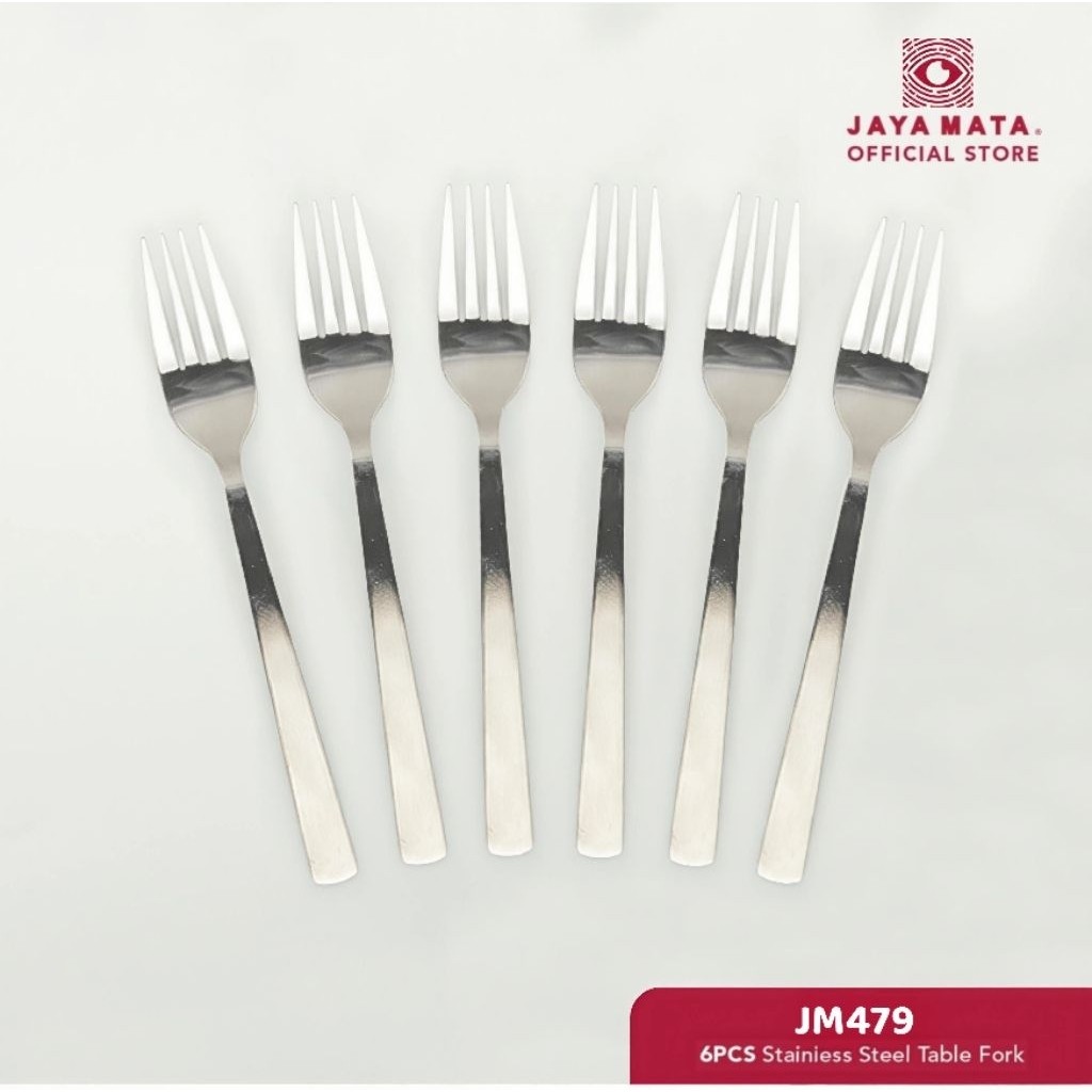 Jaya Mata ส้อมสแตนเลส 6 ชิ้น / ส้อมโต๊ะ (JM479)