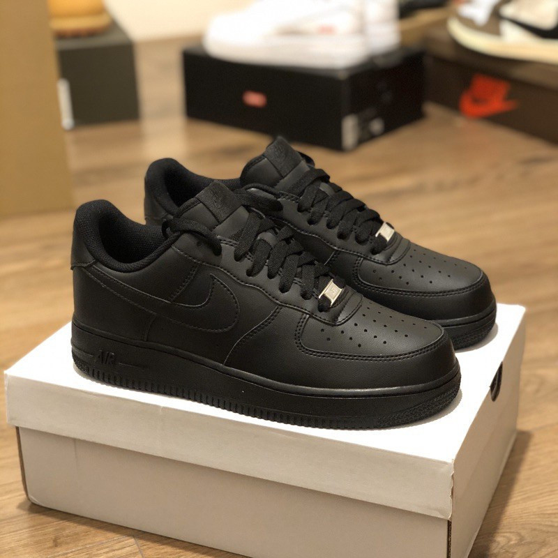 107 Black High Quality All Black Shoes AF1 Classic 315122 001