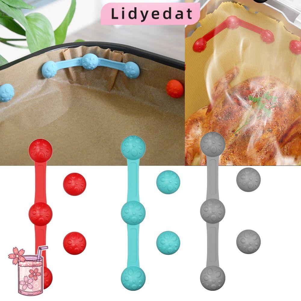 LIDYEDAT165 Air Fryer Magnetic Silicone Buckle, Non-Scratch Design Reusable Magnet Silicone Buckle ส