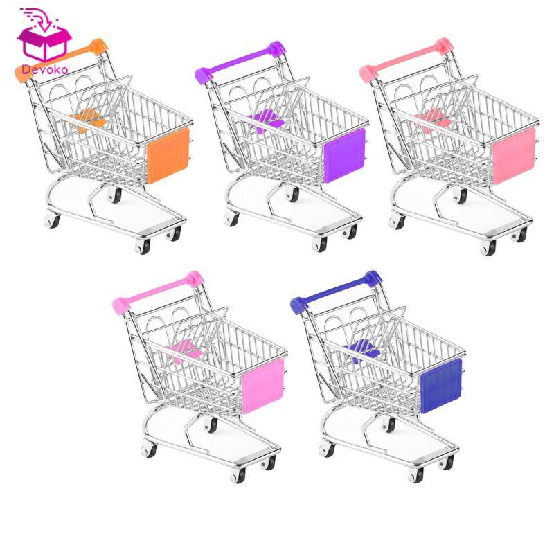 [chiwanji2mf] Mini Shopping Cart Kids Push Cart Toy ซูเปอร์มาร์เก็ต Handcart Toy Girls Gift