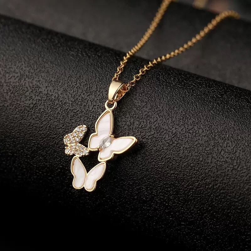 Lele สร้อยคอลำกล้องสไตล์เกาหลีหรูหรา ออกแบบเฉพาะสำหรับแฟชั่นสตรี HIGH-END NICHE DESIGN 1CS7