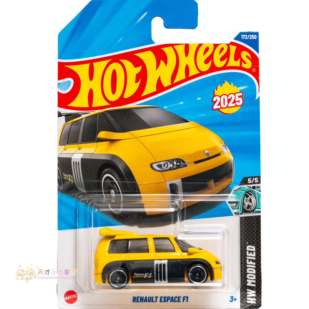 เลขที่. 172 RENAULT ESPASE F1 RENAULT Yellow Hot Wheels HW MODIFIED Series 25J