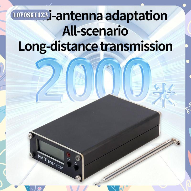 [lovoski1z3] เครื่องส่งสัญญาณ FM 0.5W พร้อมระยะทาง 2000M, เครื่องส่งสัญญาณ FM สเตอริโอ 76-108MHz สํา