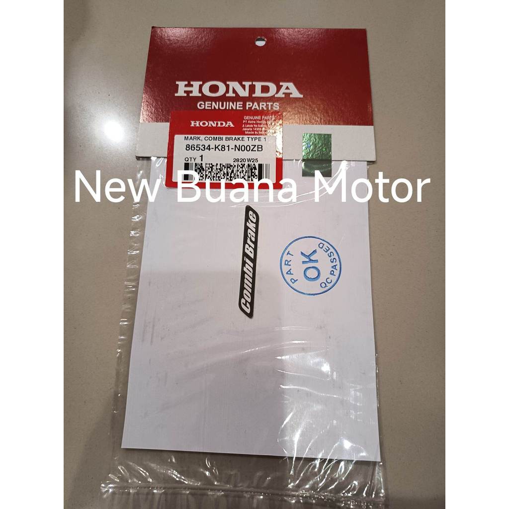 สติ๊กเกอร์ Mark Label Combi เบรค Type 1 Beat Black White 86534K81N00ZB