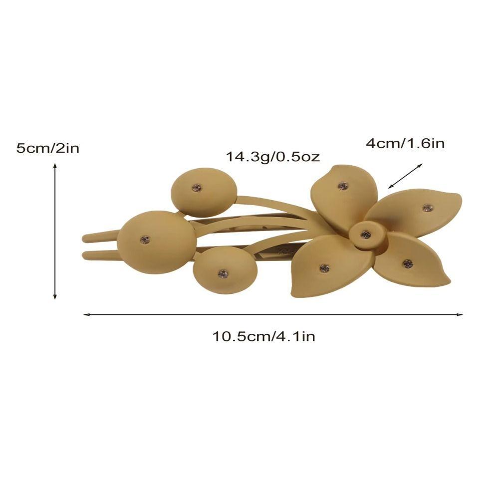 Great Rhinestone Flower Hairpins สำหรับเด็กผู้หญิง กิ๊บติดผมลายดอกไม้ พร้อมฝ้ากันลื่น .ACCESSORIES FASHION ราคา ถูกที่สุด ดีลบีเคเค แกลเลอรีภาพที่ 2