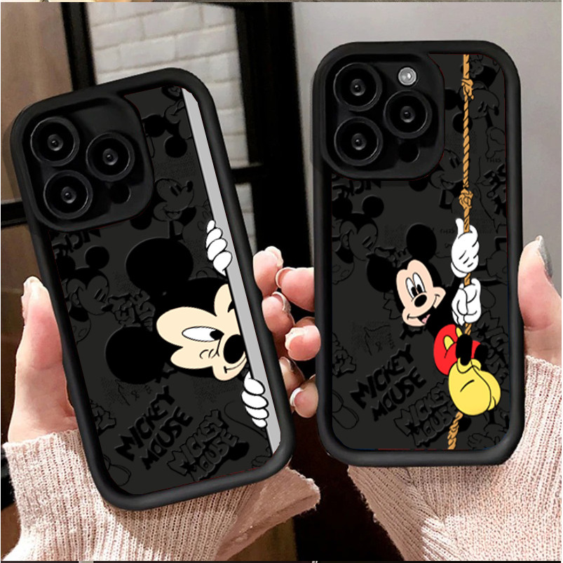 สําหรับ RENO 15 13 14 PRO 15F 11F 12F OPPO A2 A3 A5 A6 PRO A3X A5X A6X A79 mickey mouse คู่ซิลิโคนกั