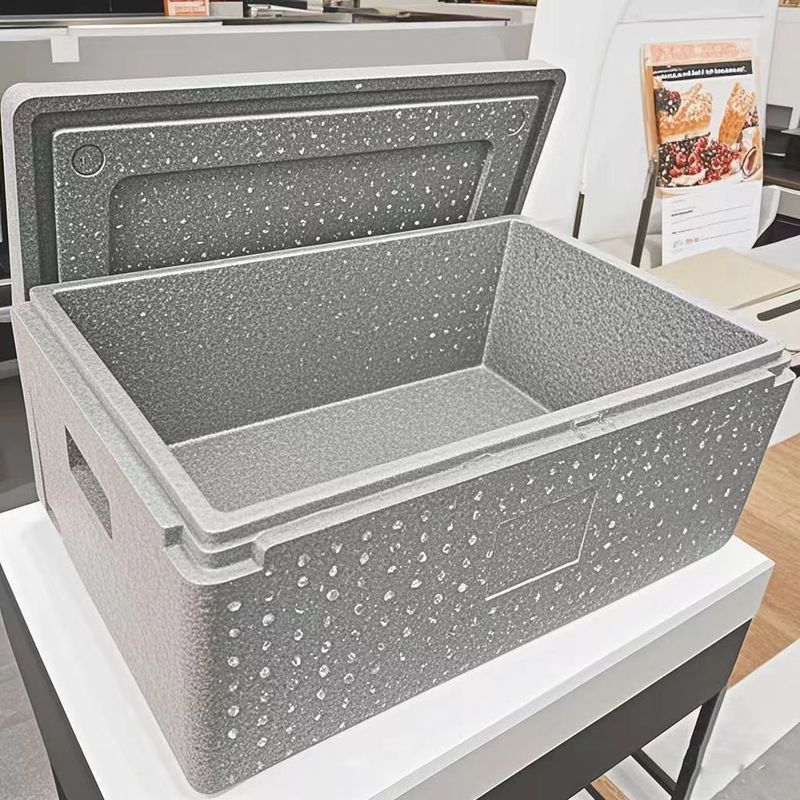 bamkel cooler กล่องเย็น กล่องฉนวนกันความร้อนพิเศษสําหรับแผงลอย อีพีพี กล่องฉนวนกันความร้อนกลางแจ้งโฟมหนาส่งอาหารเชิงพาณิชย์แบบพกพา