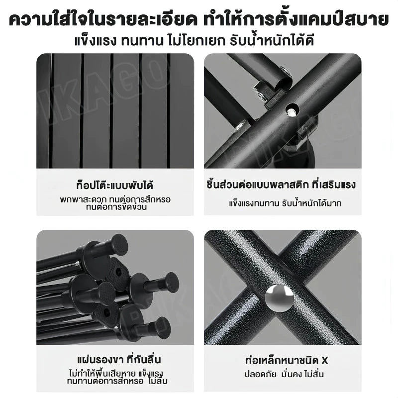 【Hot Sale】โต๊ะแคมป์ปิ้งอลูมิเนียม โต๊ะพับได้ โต๊ะปิกนิก โต๊ะวางของน้ำหนักเบา พกพาง่าย สำหรับตั้งแคมป์ เดินป่า thumbnail 9