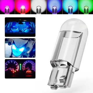 หลอดไฟหรี่ ขั้วT10 หลอดไฟติดป้ายทะเบียนรถยนต์ T10 โปร่งใส W5…