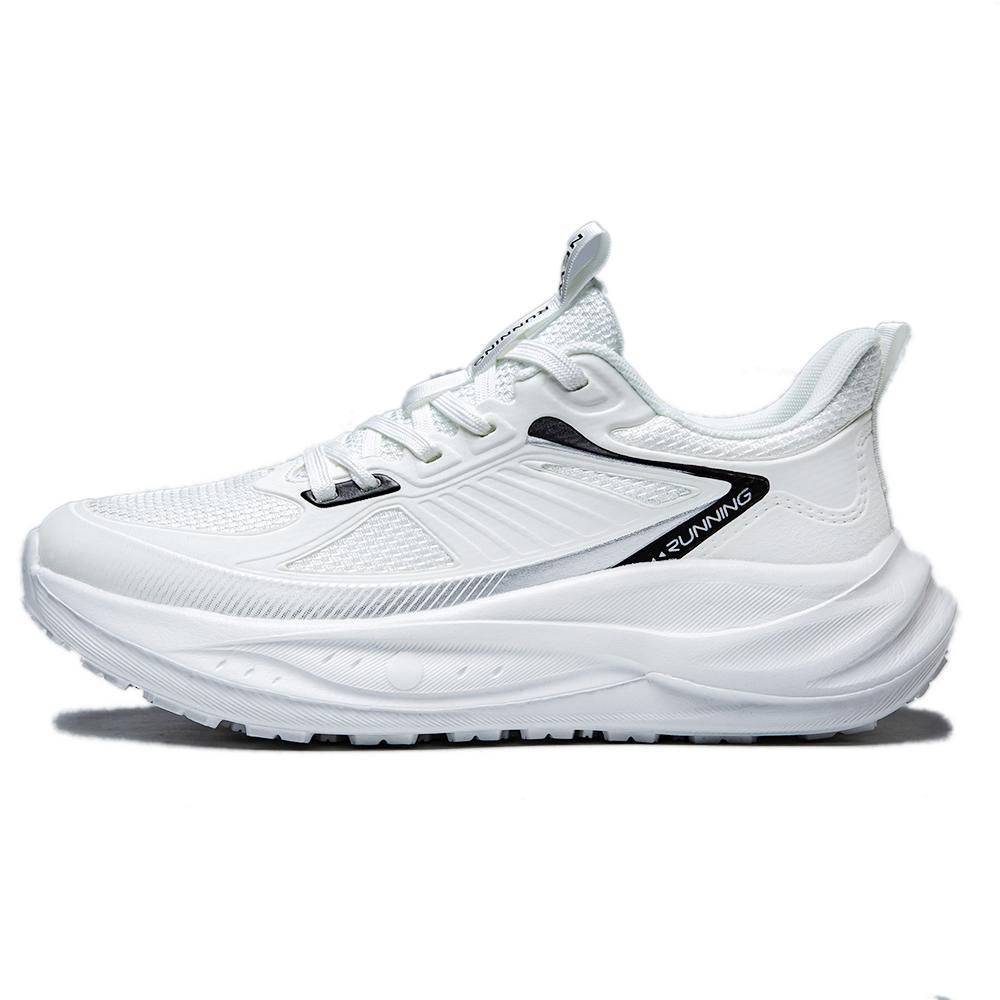 Luckyfanstore - รองเท้าผ้าใบ CLOUDWAY สีขาว รองเท้าลําลองแบบสปอร์ตมีสไตล์สําหรับผู้ชายและผู้หญิง Spo