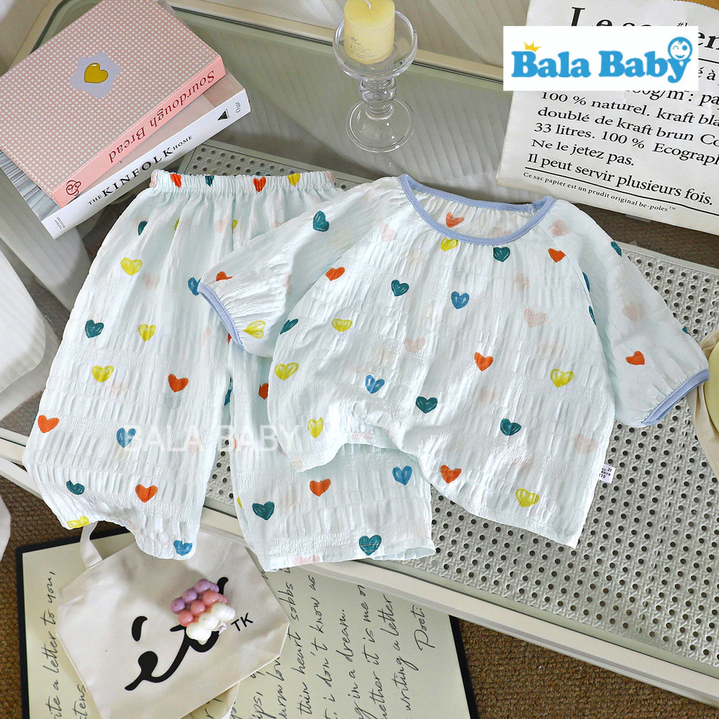 ชุดนอนเด็กผู้หญิง เซ็ตเสื้อ+กางเกง ลายเกาหลี Size80-120cm SYC01 thumbnail 5