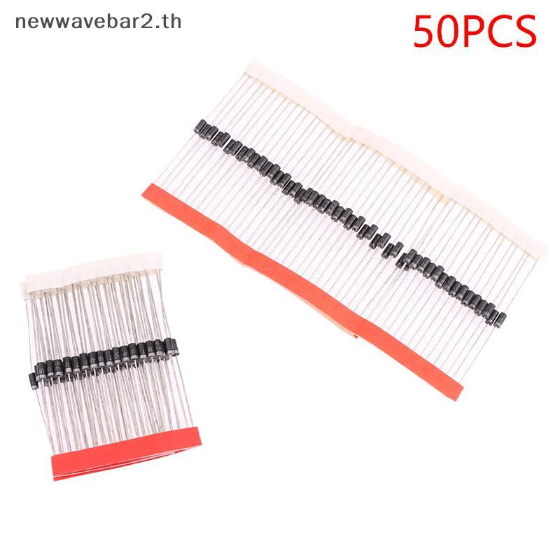# waveba # 50 ชิ้น Schottky Rectifier Diodes UF4004 UF4007 1A 400V 1000V Ultra Fast Recovery Diode R