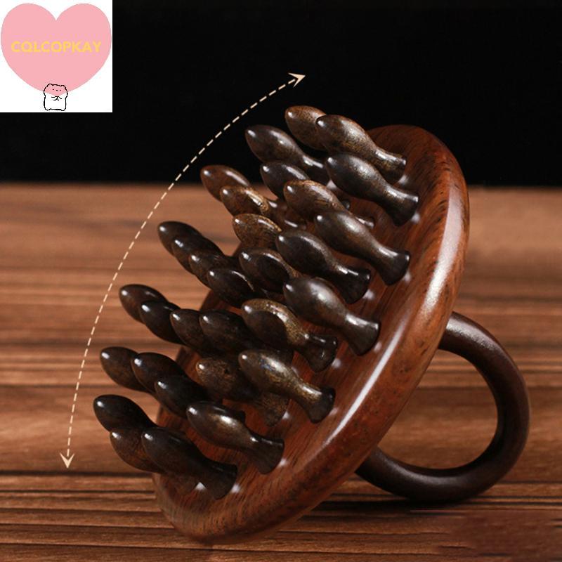 HANHAI Multi-Functional ไม้ Therapy Massageb หนังศีรษะหัวนวดไม้จันทน์ธรรมชาติวงกลมฟัน Guasha ขูด Body Massager TH ราคา ถูกที่สุด ดีลบีเคเค แกลเลอรีภาพที่ 6