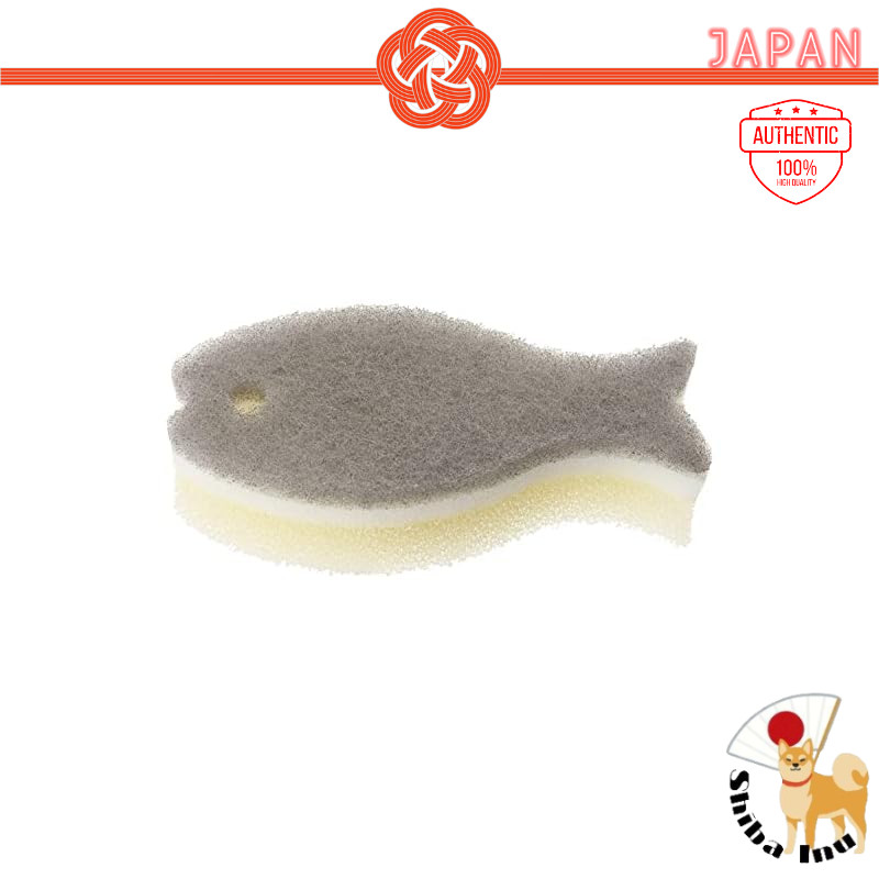 Marna Poisson Kitchen Fish Sponge K662GY, Gray