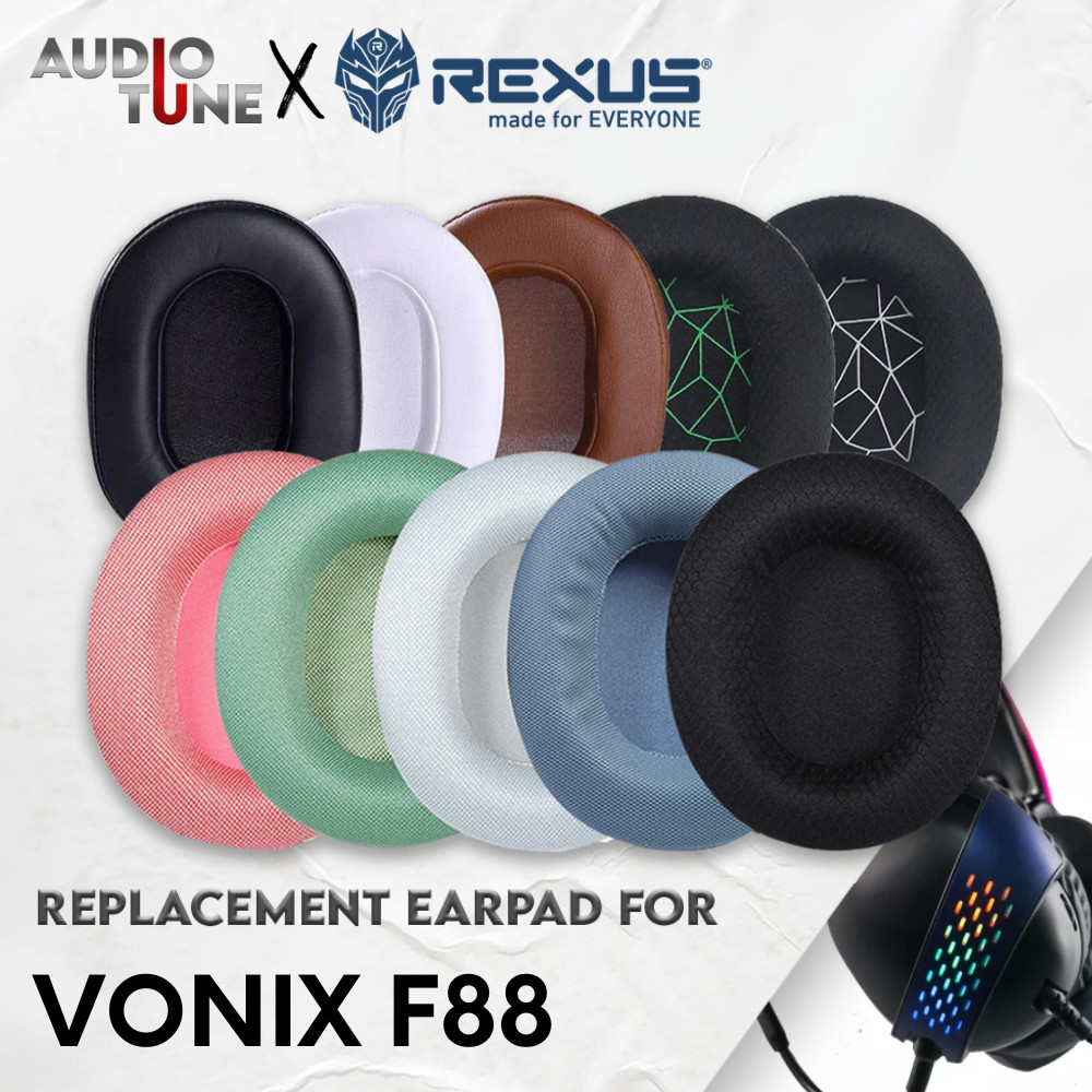 Earpad Earcup แผ่นรองหูฟัง Rexus Vonix F88 F 88 F-88 แผ่นโฟมโฟม