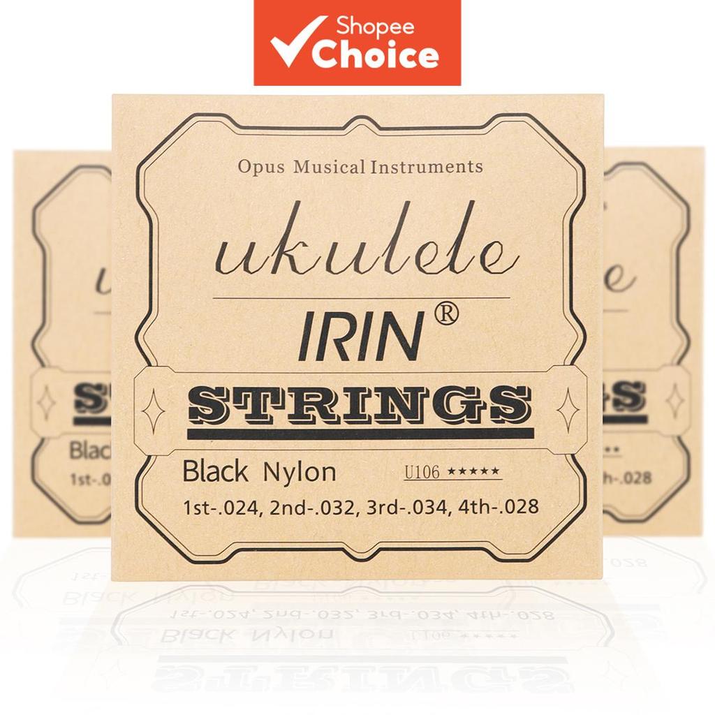 สายอูคูเลเล่ไนลอน IRIN 4 เส้น/ชุด สําหรับเปลี่ยนอะไหล่อูคูเลเล่ ใช้งานได้จริง ทนทาน รุ่น U106