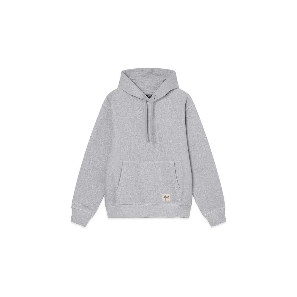 Stussy Contrast Stitch Label Hoodie Grey Heather Unused