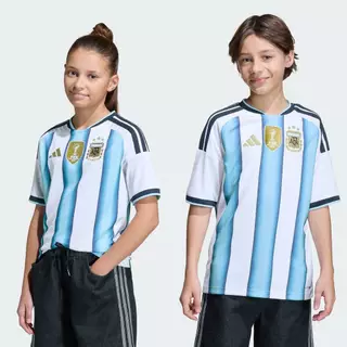 adidas ฟุตบอล เสื้อฟุตบอลชุดเหย้าทีมชาติอาร์เจนตินา 26 สำหรับเด็ก เด็ก สีขาว KA8119