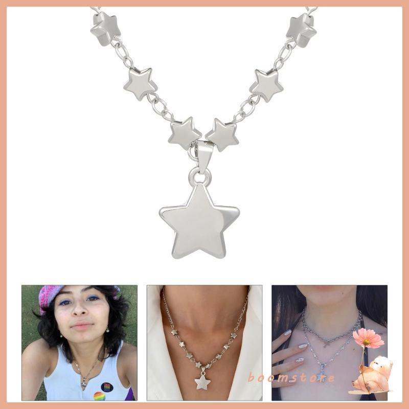 Boom Female Trend Collarbone Chain สร้อยคอความรู้สึกการออกแบบเฉพาะดาวห้าแฉก