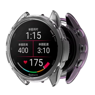 กรณี TPU โปร่งใส for Garmin Forerunner 165/Forerunner 165 Music ป้องกัน Gores เชลล์ป้องกันหน้าจออ่อนกรอบฝากกันชน