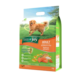 อาหารสุนัข Dog n joy [3kg] ด็อกเอ็นจอย ขนาด 3 กิโลกรัม มีกรดอะมิโนที่จำเป็นต่อสุนัข