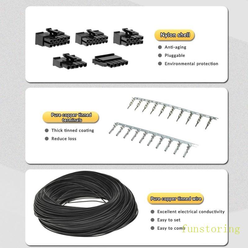 FUN 24 Pin to 8 Pin ATX PSU Power Adapter Cable สําหรับเมนบอร์ด Dell พร้อมพอร์ต 8 Pin