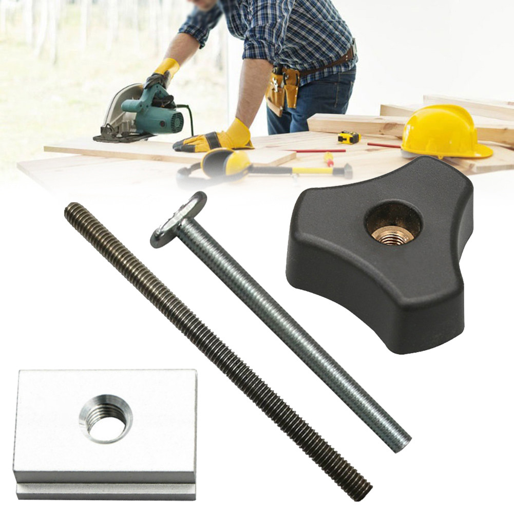 M8 T Slot Jig Screw Fixture Rail อุปกรณ์เสริมสําหรับเครื่องมิลลิ่งและเลื่อยโต๊ะ