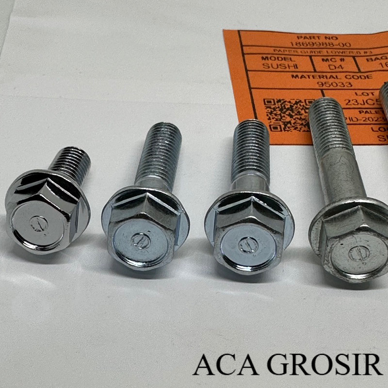 ACA WHOLESALE BOLT 12 FLANGE HAT ORIGINAL M8 x 20 M8 x 25 M8 x 30 M8 x 35 m8 x 45 M8 x 55 m8 x 65 m8