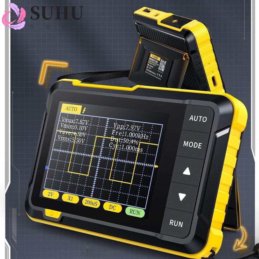 SUHU ออสซิลโลสโคปยานยนต์,พร้อมเอาต์พุต PWM 2.5MSa/s Digital Oscilloscope, Mini Type-C ชาร์จอัจฉริยะ 